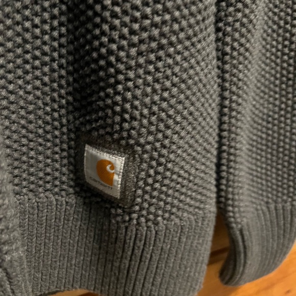 Carhartt women’s Gray Knit Sweater medium - Picture 3 of 7